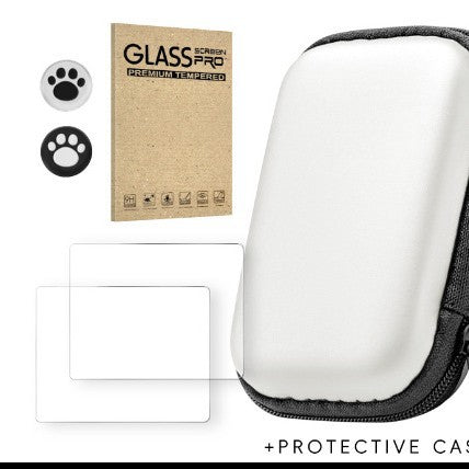 Portable Game Console Bag &  Screen Protectors Tempered Glass Film