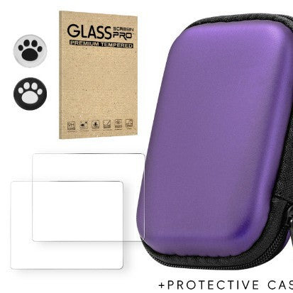 Portable Game Console Bag &  Screen Protectors Tempered Glass Film