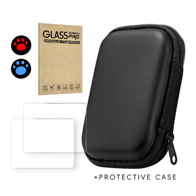 Portable Game Console Bag &  Screen Protectors Tempered Glass Film