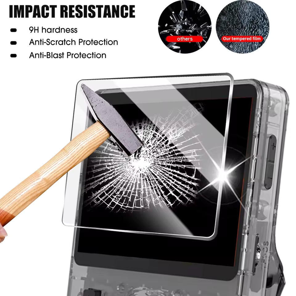 Portable Game Console Bag &  Screen Protectors Tempered Glass Film